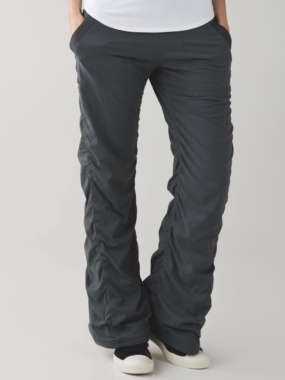 lululemon athletica Women's Ruched Track Studio Pant in Slate Gray
